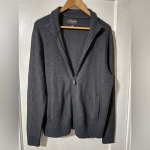 Black Brown 1826 Men's Full-zip Black Sweater size M